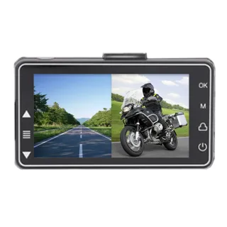 【JINPEI 錦沛】雙1080P 機車 摩托車行車記錄器 前後防水雙鏡頭 贈64GB(行車紀錄器)