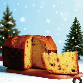 【中山招待所】義大利水果麵包-潘那朵尼panettone(800g±15g/入][具義大利代表性的甜麵包)