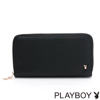 【PLAYBOY】真皮長夾  Jammy系列(黑色)