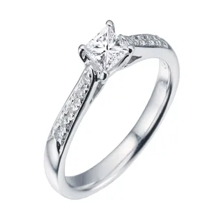 【Vividventure 亞帝芬奇】GIA 30分 FVS2 天然鑽石 真鑽 戒指 鍾愛(14K金台)