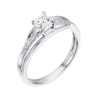 【Vividventure 亞帝芬奇】GIA 30分 FVS2 天然鑽石 真鑽 戒指 優雅(14K金台)