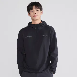 【Discovery Expedition】男版Delta Peak 連帽輕量長袖T恤 長袖上衣 吸濕排汗(DMHD3A054-BKS)