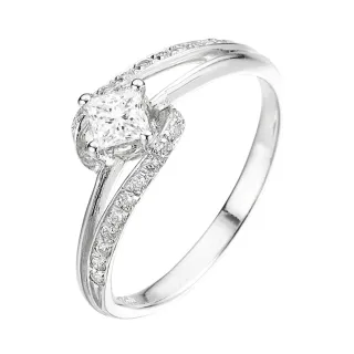 【Vividventure 亞帝芬奇】GIA 30分 FVS2 天然鑽石 真鑽 戒指 神話(14K金台)