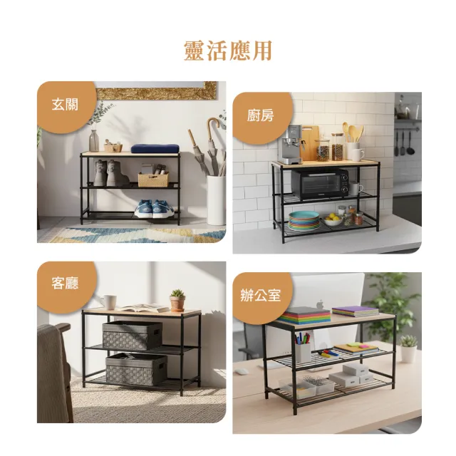 【撥撥的架子】桌面置物架 多功能整理收納架 分層架 整理架 三層架 桌上收納架(多功能置物架)