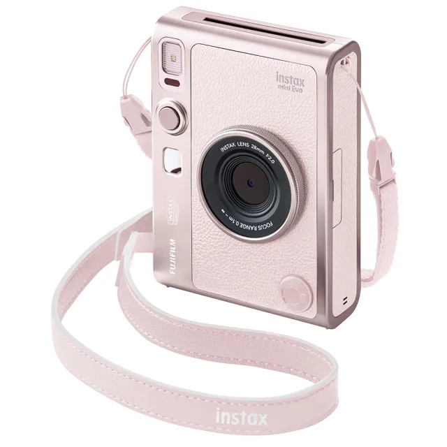 【FUJIFILM 富士】Instax mini Evo 粉紅色 玫瑰粉 GENTLE ROSE 拍立得相機(恆昶公司貨)