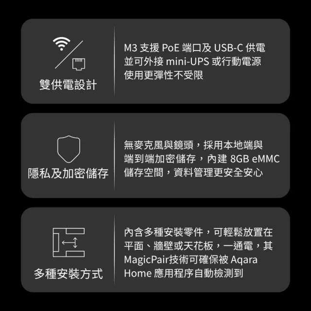 【Sioh 惜】Aqara M3 智慧家庭中樞(支援 Matter、Thread、Wi-Fi 多協定整合)