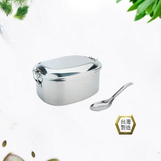 【PERFECT 理想】極緻316方形雙層便當盒16cm 低(臺灣製造)