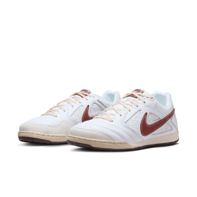 【NIKE 耐吉】足球鞋 男鞋 運動鞋 室內 GATO 白紅棕 IM6669-120