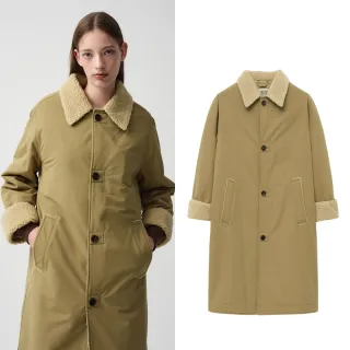 【MARITHE FRANCOIS GIRBAUD】官方旗艦 人造皮草長大衣 中性款 MFG(米色)