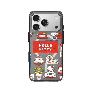 【RHINOSHIELD 犀牛盾】iPhone 17/Air/Pro/Max Clear 透明防摔磁吸手機殼/Sticker-Hello Kitty生活小物