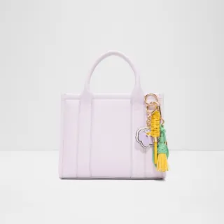 【ALDO】DINASAMI04-熱帶風吊飾手提肩背包(粉紫色)