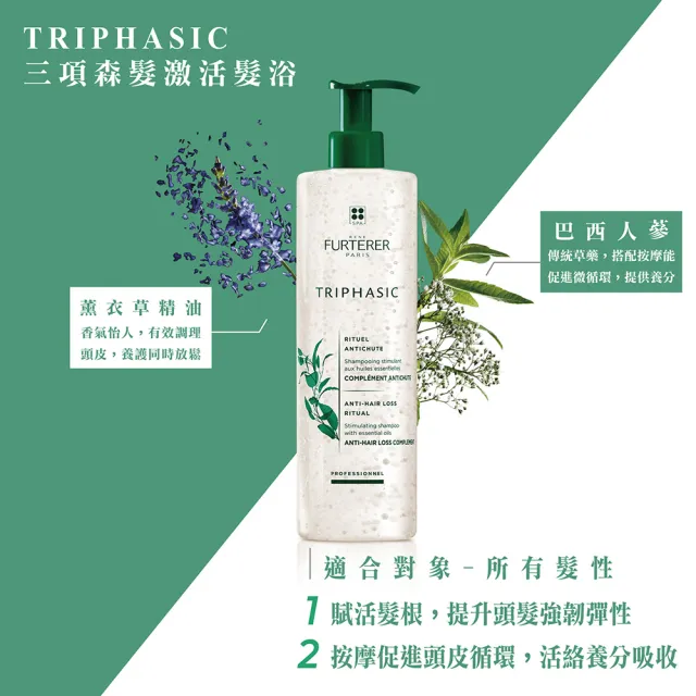 【RENE FURTERER 萊法耶】新專業髮浴500ml送500ml(多款任選/洗髮精/平輸版)