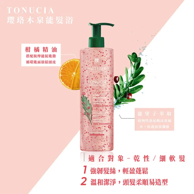 【RENE FURTERER 萊法耶】新專業髮浴500ml送500ml(多款任選/洗髮精/平輸版)