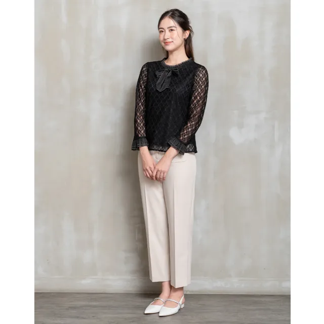【perng yuh 芃諭名品】漫柔悠光 蕾絲上衣(2025 AW Collection|4C秋冬新品上市)