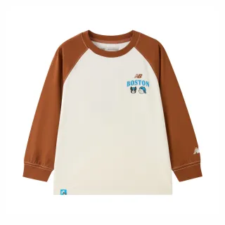 【NEW BALANCE】NB 童裝拼色長袖上衣_7DF3403WBW_男童/女童_米色