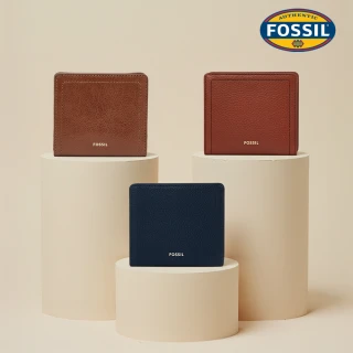 【FOSSIL 官方旗艦館】Logan 真皮RFID防盜短夾 雙12限定(多色可選)