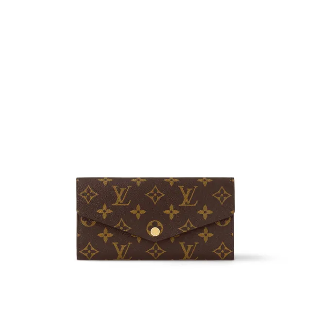 【Louis Vuitton 路易威登】Sarah 新版經典老花釦式長夾/手拿包 M62236(法國製)