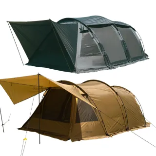 【荒野酋長】山川隧道帳 M3 黑色 沙色 贈三配件(隧道帳 5-6人 帳篷 露營 逐露天下)