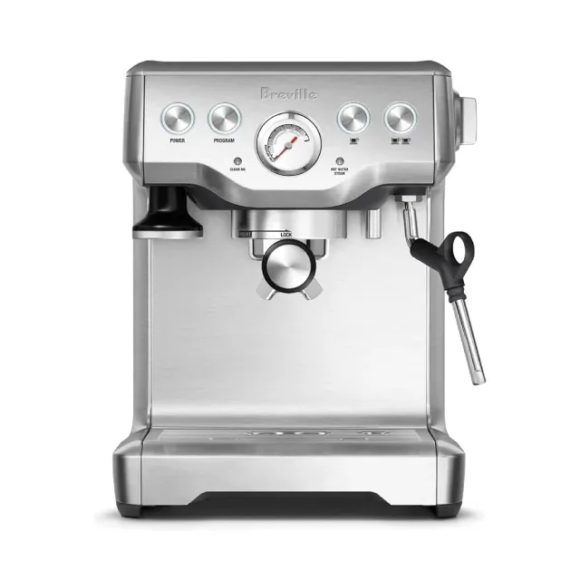 【Breville】BES840XL the Infuser半自動咖啡機+BCG820XL磨豆機（金屬銀）(總代理公司貨)