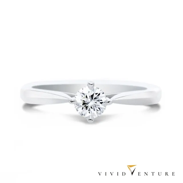 【Vividventure 亞帝芬奇】14K 天然鑽石 GIA 30分 FSI2 戒指+10分 鑽石 男戒 愛的軌跡(結婚 對戒 套組)