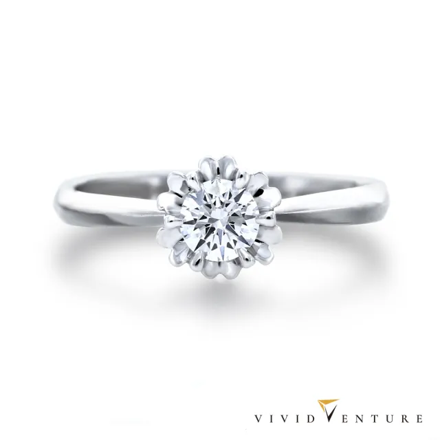 【Vividventure 亞帝芬奇】14K 天然鑽石 GIA 30分 FSI2 戒指+10分 鑽石 男戒 愛的閃耀(對戒 結婚 套組)