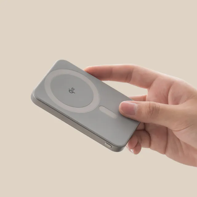 【Allite】超薄充 5000 mAh Qi2 磁吸支架行動電源(產品標示 Wh 可帶上飛機)