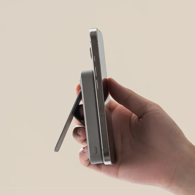【Allite】超薄充 10000 mAh Qi2 磁吸支架行動電源(產品標示 Wh 可帶上飛機)