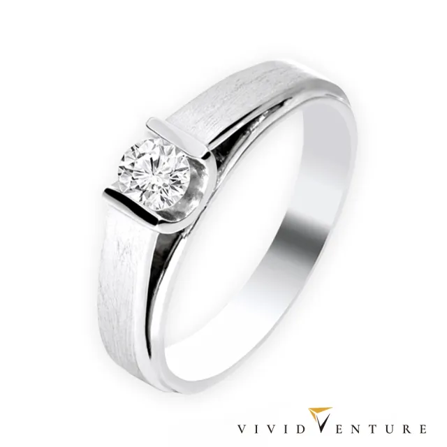 【Vividventure 亞帝芬奇】情侶對戒 14K 天然鑽石 GIA 30分 FSI2 戒指+20分 鑽石 男戒 永恆依靠求婚 結婚)