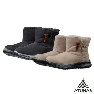 【ATUNAS 歐都納】女款雪地漫步防潑水中筒雪靴/鞋底冰爪(A8GCGZ07W賞雪/滑雪/戶外休閒/出國旅遊)