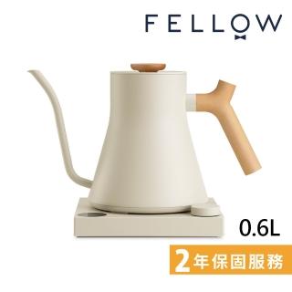 【FELLOW】STAGG EKG PRO 電子溫控手沖壺-旗艦版 600ml 芝麻白(搭配楓木實木把手)