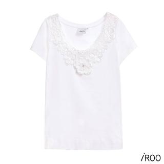 【iROO】小花短袖上衣