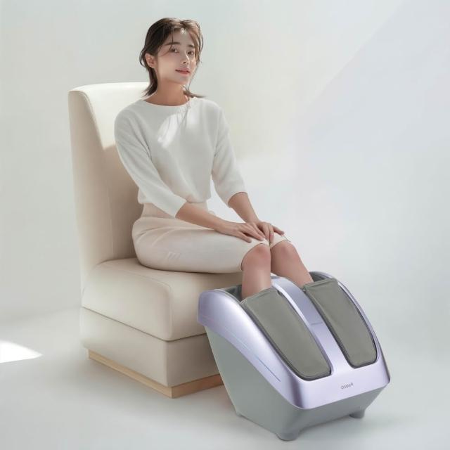 【OSIM】暖足樂Sync OS-3233_黑色/微光紫(腳底按摩/腿部按摩/美腿機/小腿按摩)