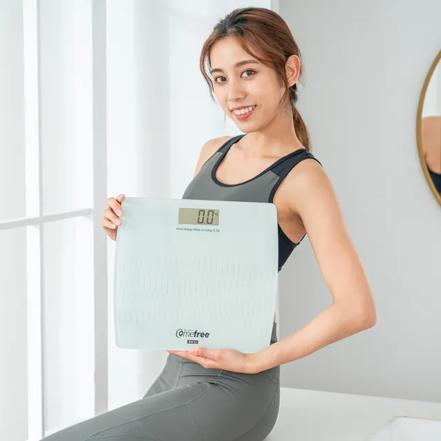 【Comefree】強化玻璃電子體重計 BW33(兩色任選)