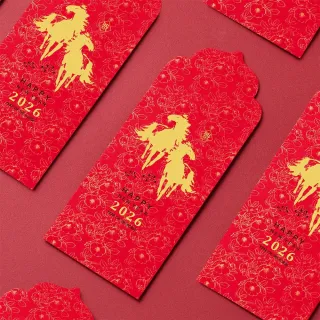 【1A】2026 馬年 中式 紅包袋 Happy New Year 10張入 /包1803