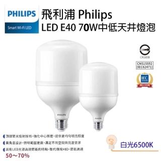 【Philips 飛利浦】LED 70W 中低天井燈泡 高亮度燈泡(1組6入)