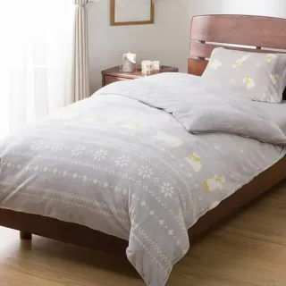 【NITORI 宜得利家居】吸濕發熱 被套 白熊 N WARM BEAR 25NW04 雙人(吸濕發熱 被套 白熊 N WARM)