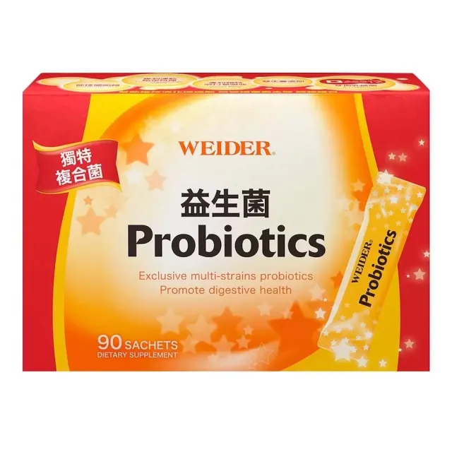 【WEIDER 威德】益生菌x2盒(3gx90包/盒)(益生菌順暢/酵素)