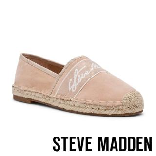 【steve madden】草編素面刺繡平底鞋 WAVERLY RD.(卡其色)