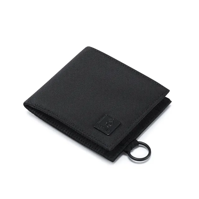 【PORTER INTERNATIONAL】自信經典NEW HEAT雙折零錢短夾(黑)