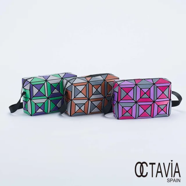 【OCTAVIA 8】雙11 OCTAVIA 8 -  教堂彩窗 幾何三角立體四方斜背小包 - 三色可選(迷你肩背包 斜 