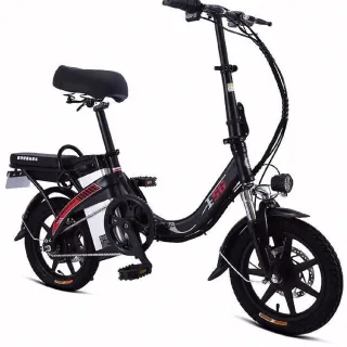 【撿便宜店】14吋K2低跨純電40公里 鋁合金 700W 女仕長輩專屬(電動折疊車 腳踏車 自行車)