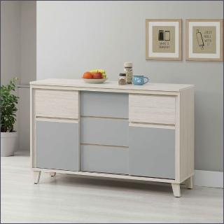 【麗得傢居】海倫娜4尺推門餐櫃下座 餐邊櫃 廚櫃 收納櫃(臺灣製)