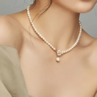 【Gulicc】買一送一 珍愛典藏輕奢 水晶珍珠項鍊(新年 情人節 生日 鎖骨鍊 項鍊 飾品 禮物)