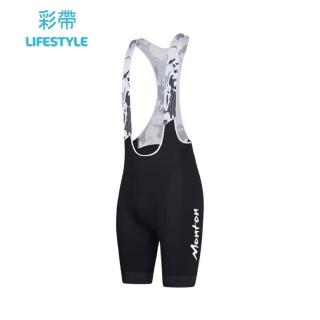 【MONTON】彩帶/彩奇男款背帶短褲 黑色/深灰/彩奇(男款自行車背帶短車褲/自行車褲/零碼)