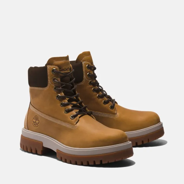 【Timberland】男款小麥色Arbor Road防水中筒靴(A5YKD231)