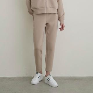 【GIORDANO 佐丹奴】女裝高彈力鬆緊腰九分褲 New Preppy系列(43 麥棕)
