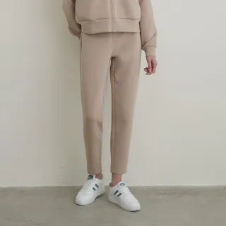 【GIORDANO 佐丹奴】女裝高彈力鬆緊腰九分褲 New Preppy系列(43 麥棕)