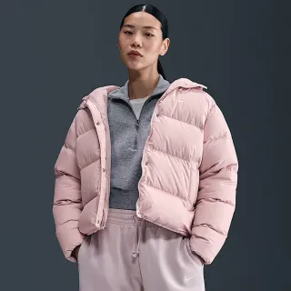 【NIKE 耐吉】外套 女 羽絨外套 保暖 防潑水 AS W NSW TF DWNFL METRO PFR 粉 IH0728-667