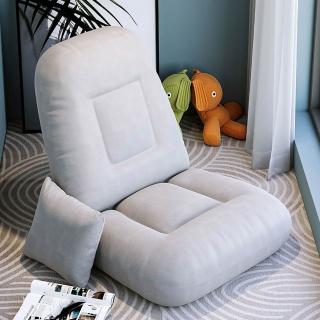 【HANACO】懶人沙發踏踏米 懶骨頭(床上靠背椅 單人飄窗椅子 女生折疊椅)