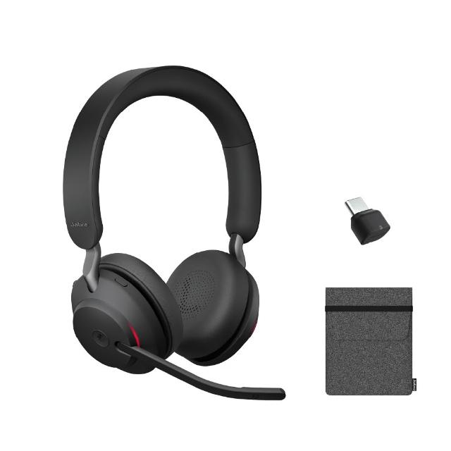 【Jabra】Evolve2 65 MS 商務藍牙耳機麥克風(Stereo 頭戴式立體聲耳機麥克風)